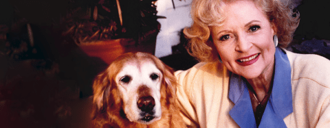 Betty White and dog